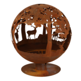 Fancy Flames Roest Vuurbal Lasercut Ø 58 cm