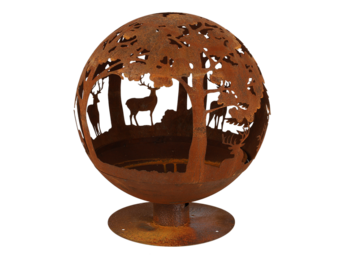 Fancy Flames Roest Vuurbal Lasercut Ø 58 cm