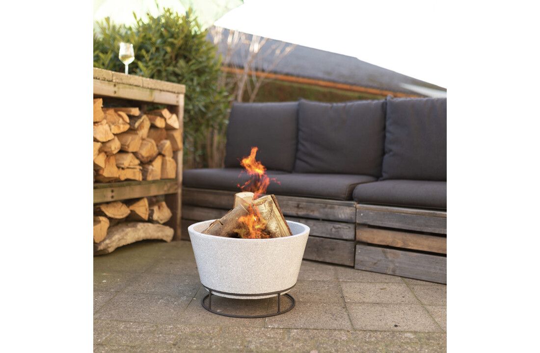 Fancy Flames Keramiek Vuurschaal in Betonlook