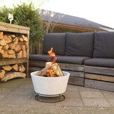 Fancy Flames Keramiek Vuurschaal in Betonlook
