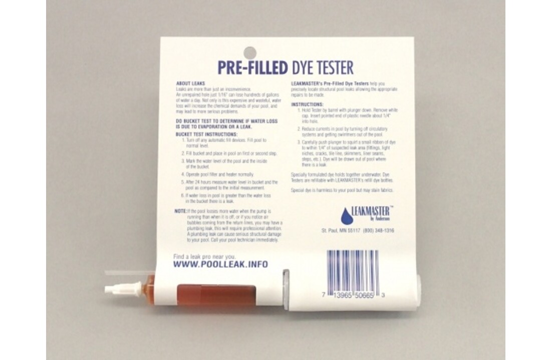 Zwembad Lekkage Detectie Kleurstof Blister Verpakking (lekdetectie) - Geel