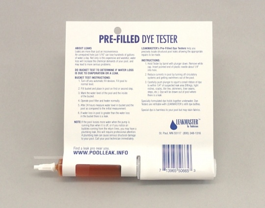 Zwembad Lekkage Detectie Kleurstof Blister Verpakking (lekdetectie) - Geel