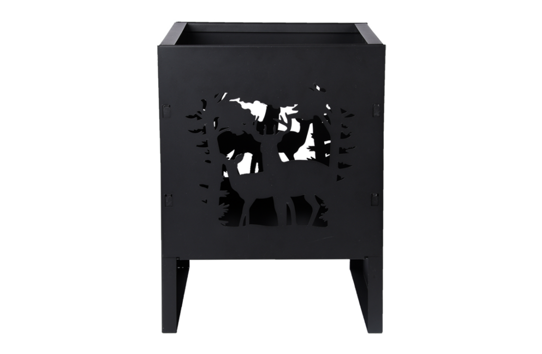 Fancy Flames Vierkante Vuurkorf Herten