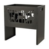 Fancy Flames Rechthoekige Vuurkorf Herten