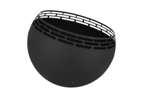 Fancy Flames Zwarte Vuurbal met Strepen - Vuurkorf