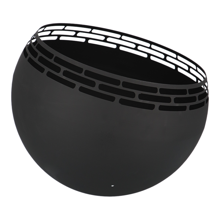 Fancy Flames Zwarte Vuurbal met  Strepen - Vuurkorf