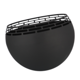 Fancy Flames Zwarte Vuurbal met  Strepen - Vuurkorf