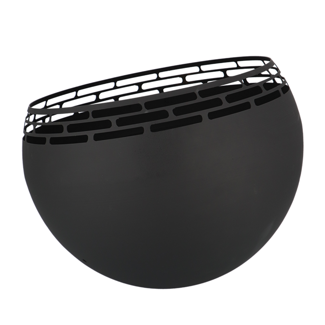 Fancy Flames Zwarte Vuurbal met  Strepen - Vuurkorf