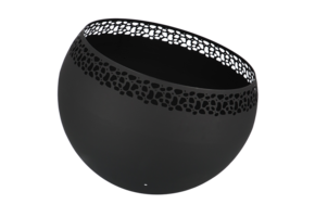 Fancy Flames Zwarte Vuurbal met Stippen