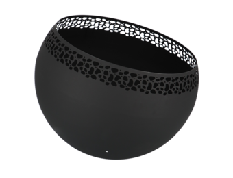 Fancy Flames Zwarte Vuurbal met  Stippen