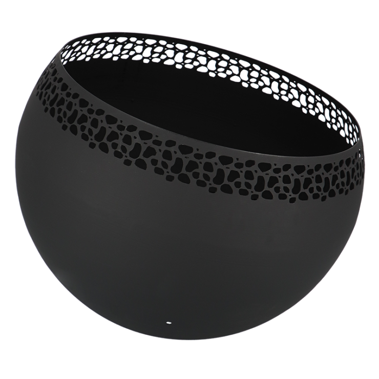 Fancy Flames Zwarte Vuurbal met  Stippen