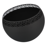 Fancy Flames Zwarte Vuurbal met  Stippen