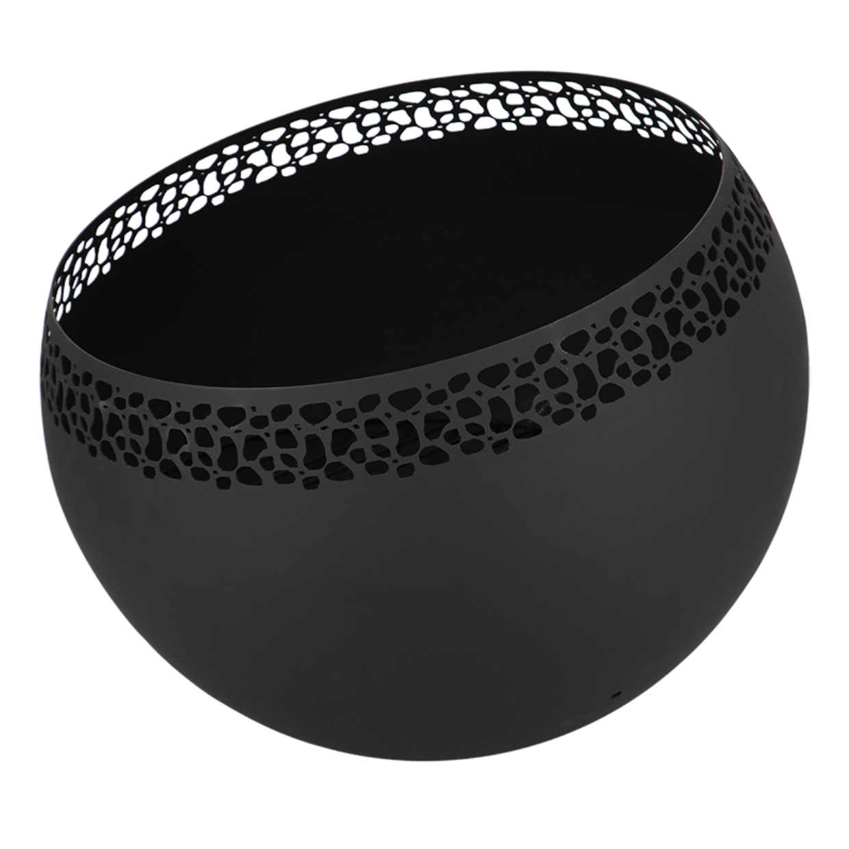 Fancy Flames Zwarte Vuurbal met  Stippen