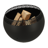 Fancy Flames Zwarte Vuurbal met  Stippen