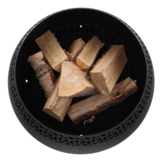 Fancy Flames Zwarte Vuurbal met  Stippen