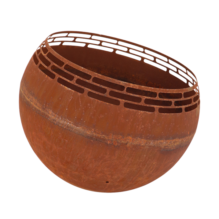 Fancy Flames Vuurbal Roest met  Strepen