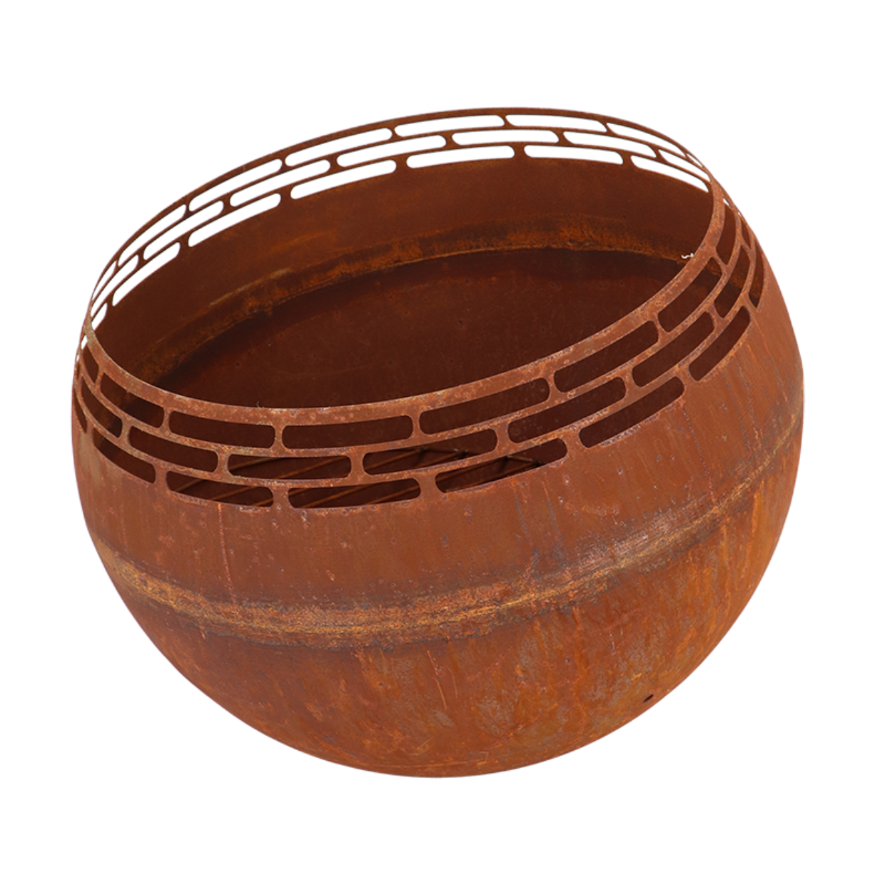 Fancy Flames Vuurbal Roest met  Strepen