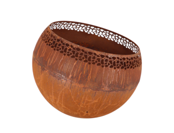 Fancy Flames Vuurbal Roest met  Stippen