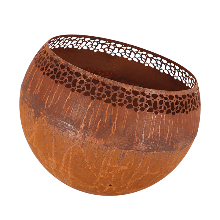 Fancy Flames Vuurbal Roest met  Stippen