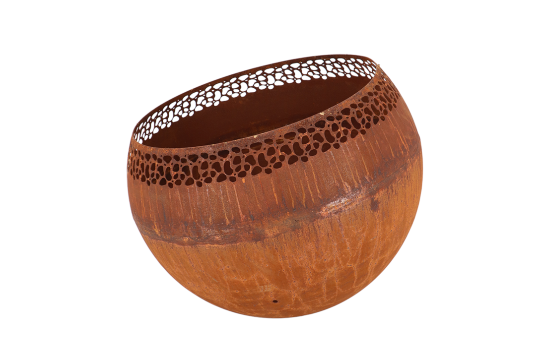 Fancy Flames Vuurbal Roest met  Stippen