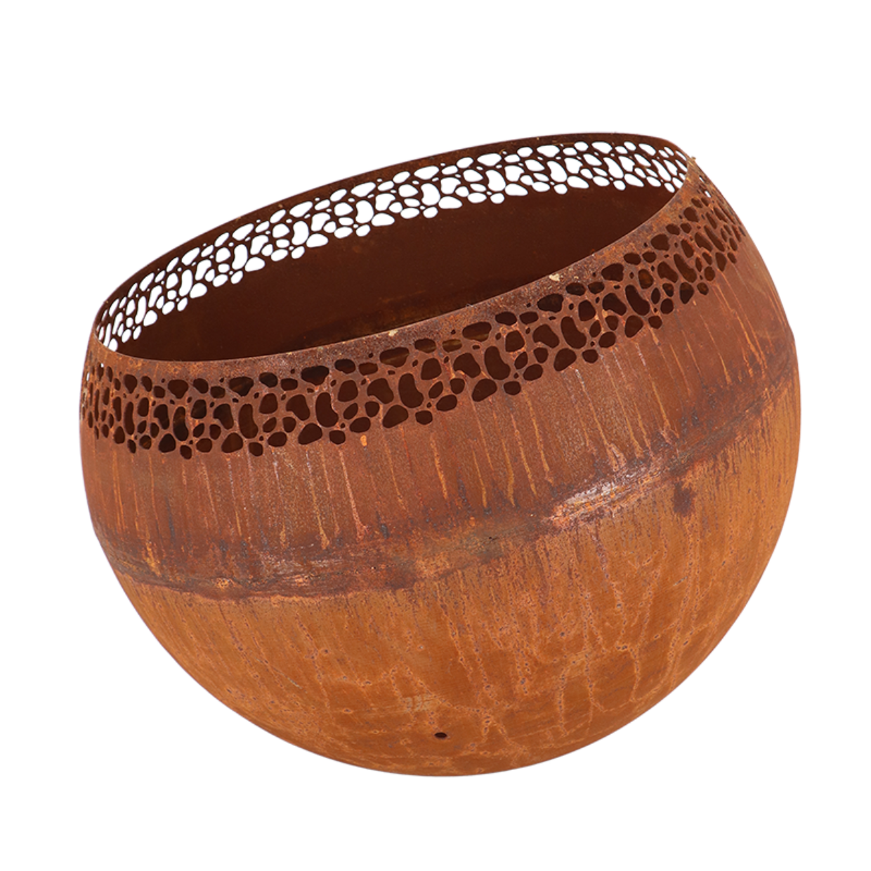 Fancy Flames Vuurbal Roest met  Stippen