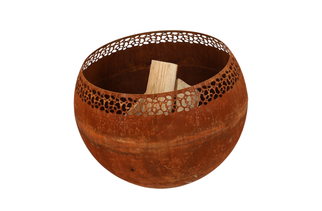 Fancy Flames Vuurbal Roest met  Stippen