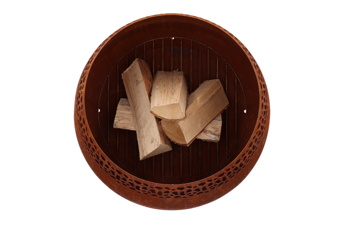 Fancy Flames Vuurbal Roest met  Stippen