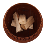 Fancy Flames Vuurbal Roest met  Stippen