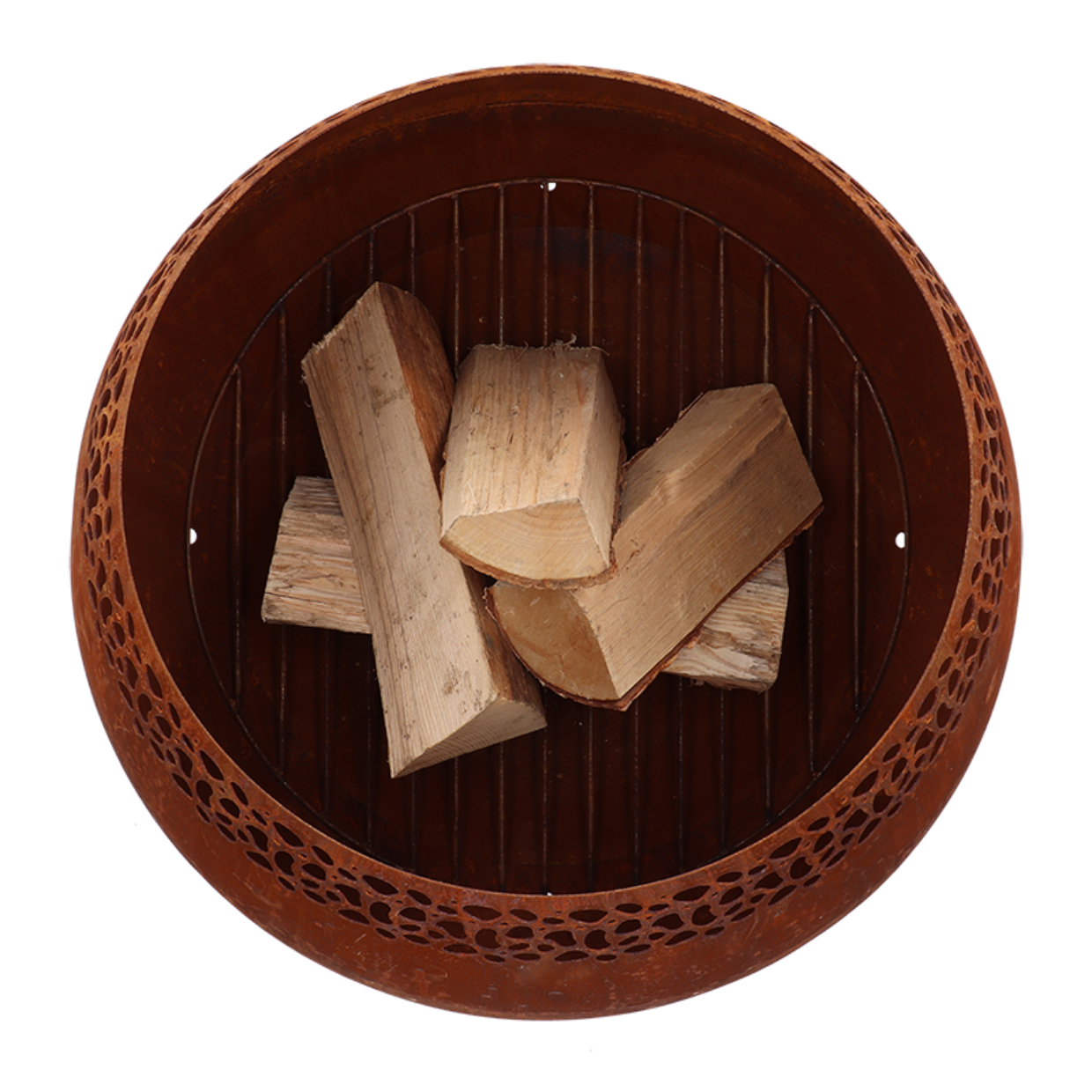 Fancy Flames Vuurbal Roest met  Stippen