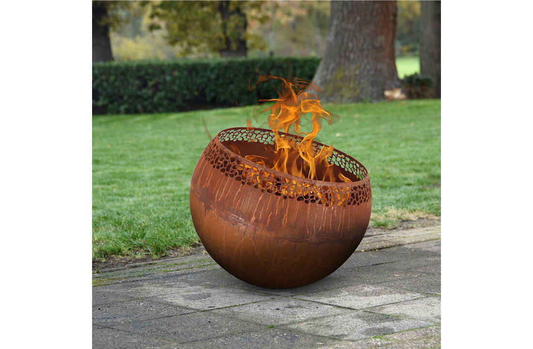 Fancy Flames Vuurbal Roest met  Stippen