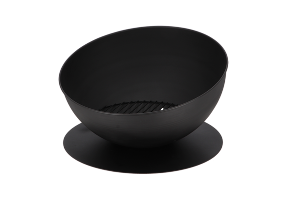 Fancy Flames Zwarte Vuurschaal op Schijf