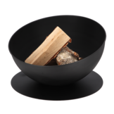 Fancy Flames Zwarte Vuurschaal op Schijf