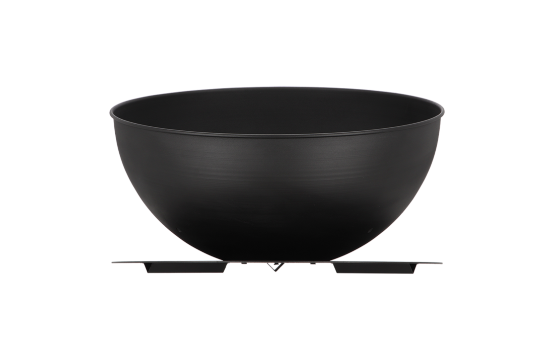 Fancy Flames Zwarte Vuurschaal op Schijf