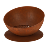 Fancy Flames Vuurschaal op Schijf Roest