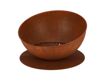 Fancy Flames Vuurschaal op Schijf Roest