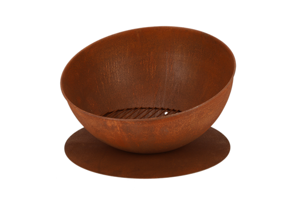 Fancy Flames Vuurschaal op Schijf Roest