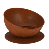 Fancy Flames Vuurschaal op Schijf Roest