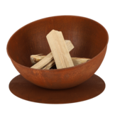 Fancy Flames Vuurschaal op Schijf Roest