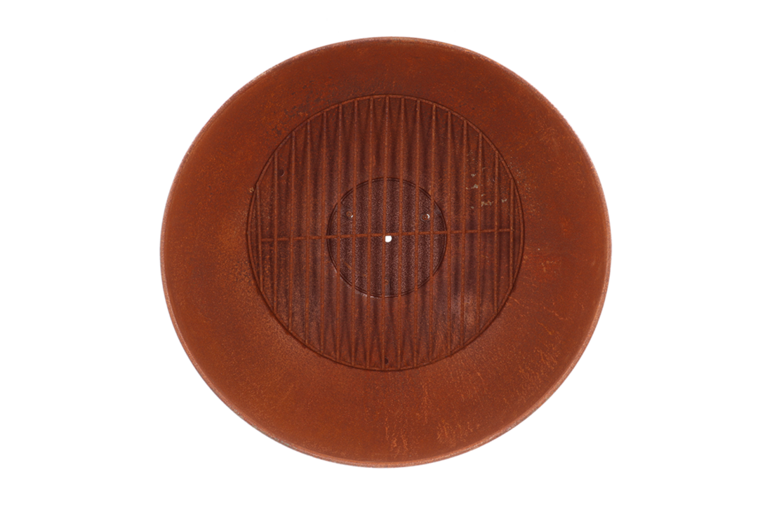 Fancy Flames Vuurschaal op Schijf Roest