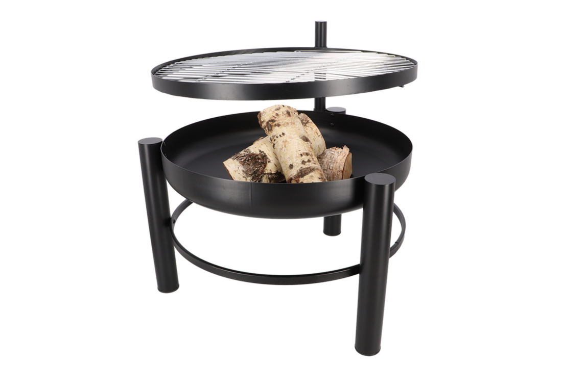 Vuurschaal met barbecue rooster