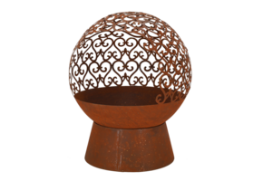 Fancy Flames Vuurschaal Roest Laser Cut Krullen S