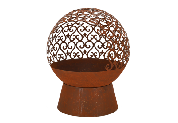 Fancy Flames Vuurschaal Roest Laser Cut Krullen S