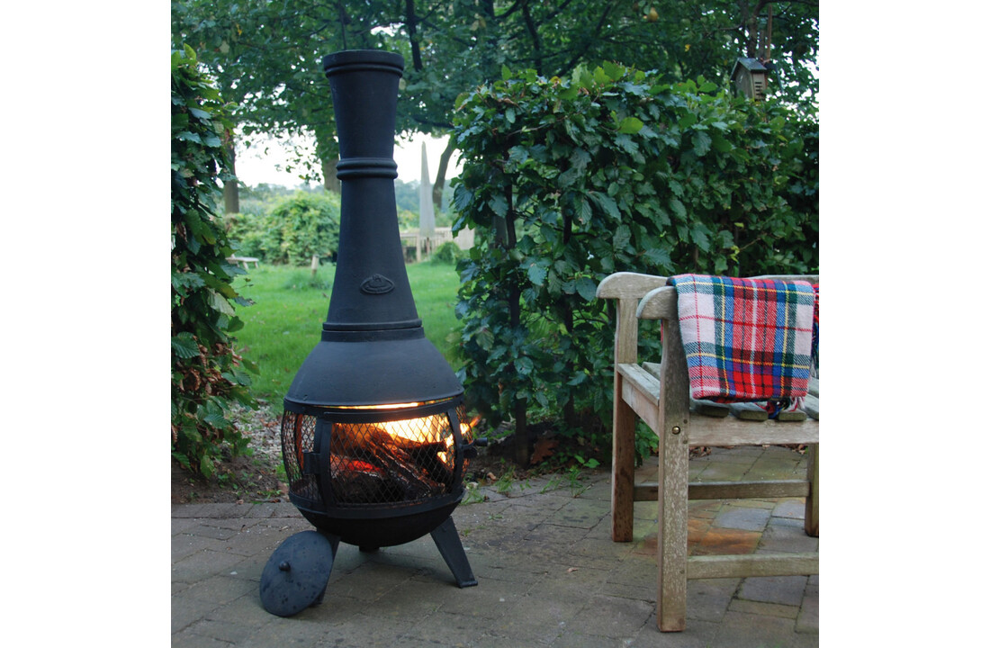 Fancy Flames Terraskachel met Gaas