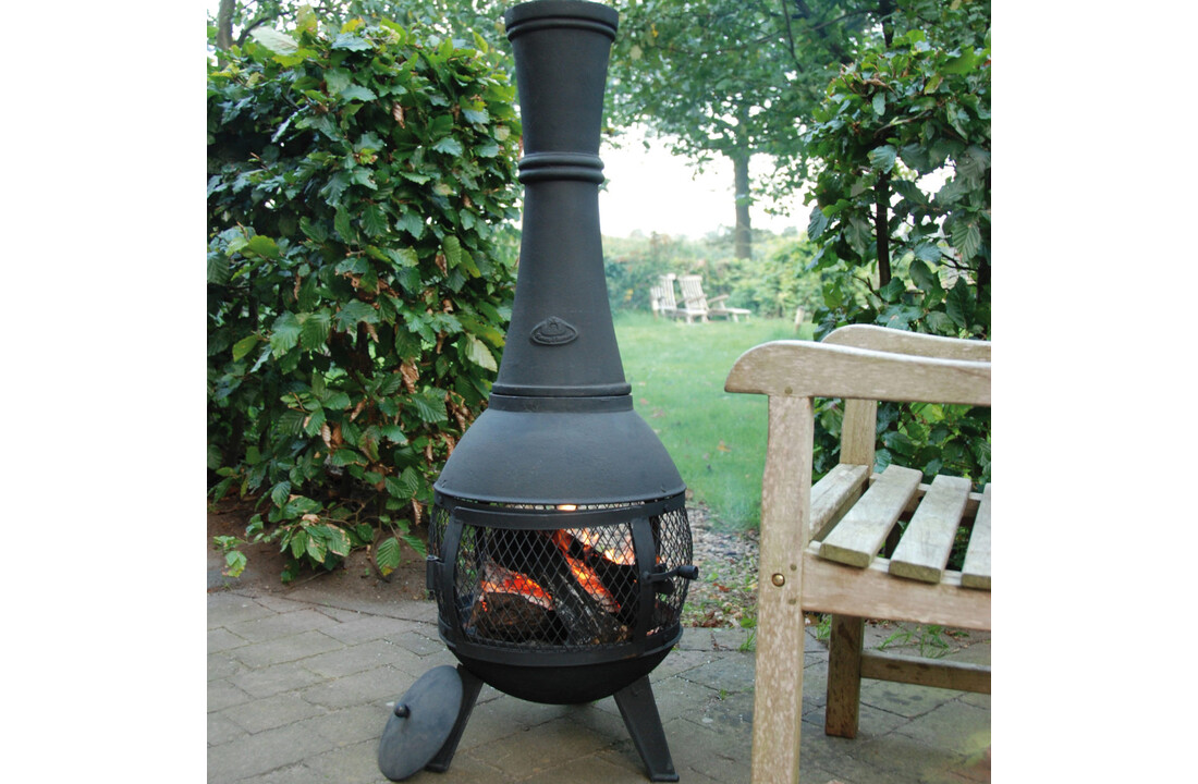 Fancy Flames Terraskachel met Gaas