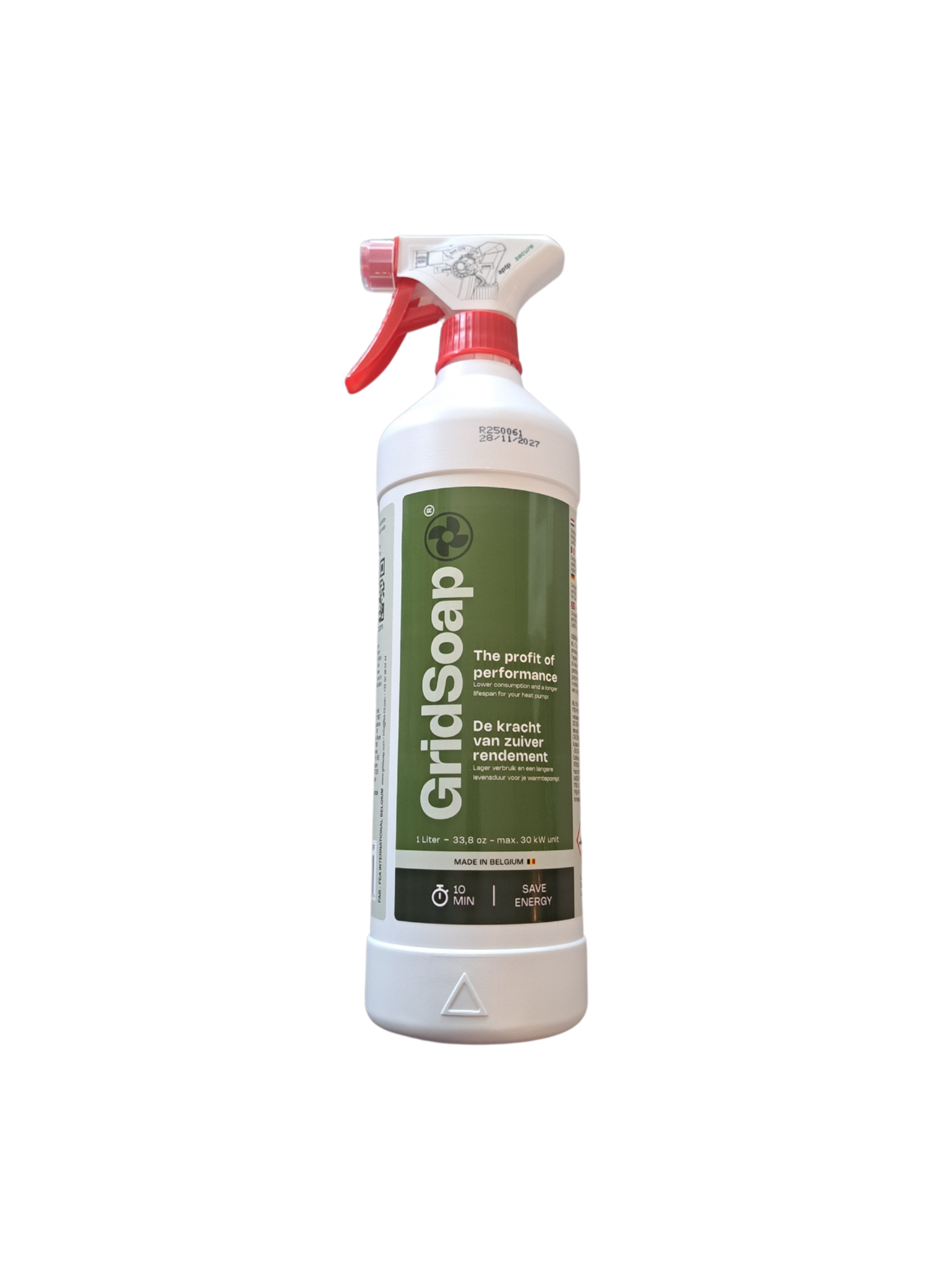 Gridsoap Grielzeep 1 liter met handsprayer - Warmtepomp reiniger