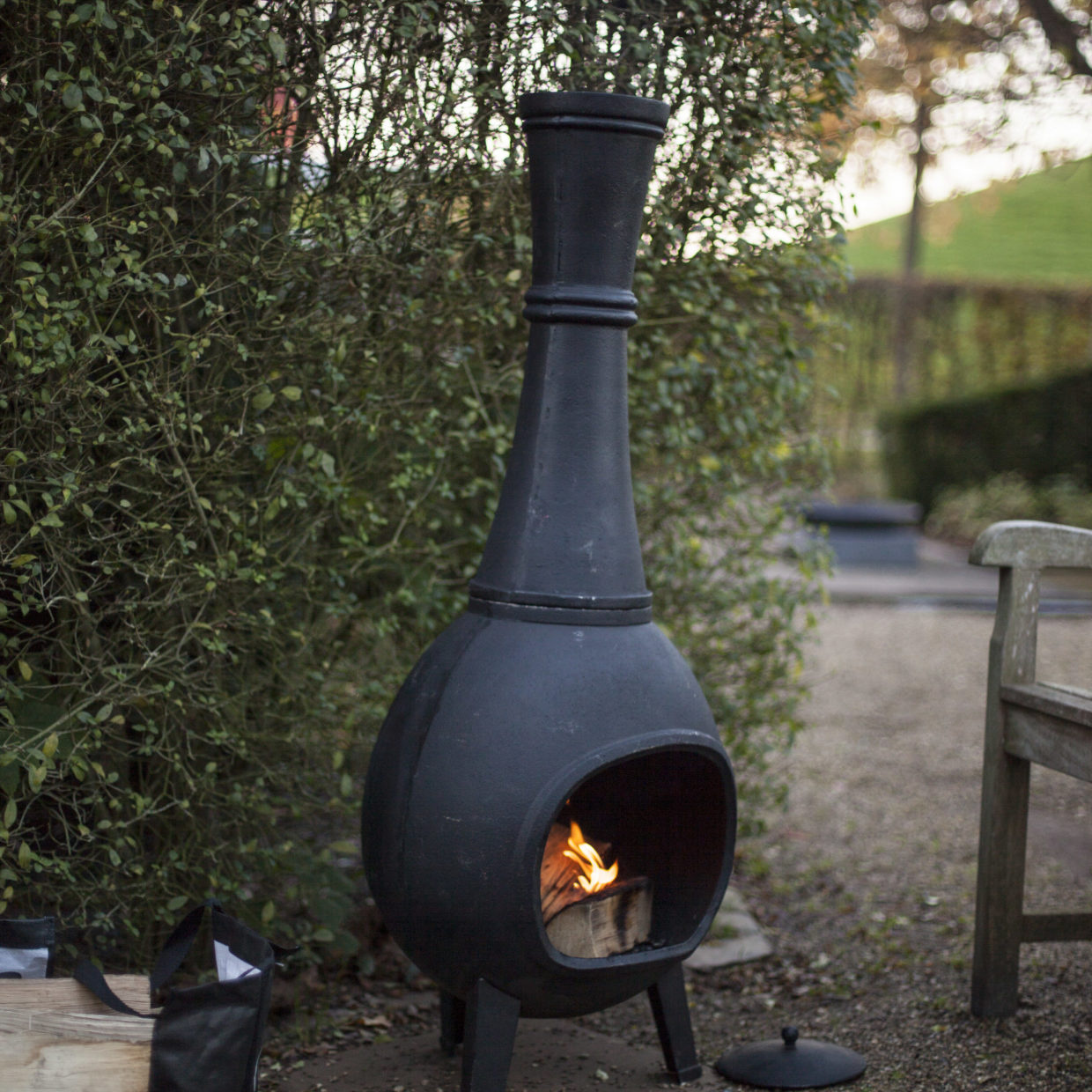 Fancy Flames Traditionele Terraskachel van Gietijzer