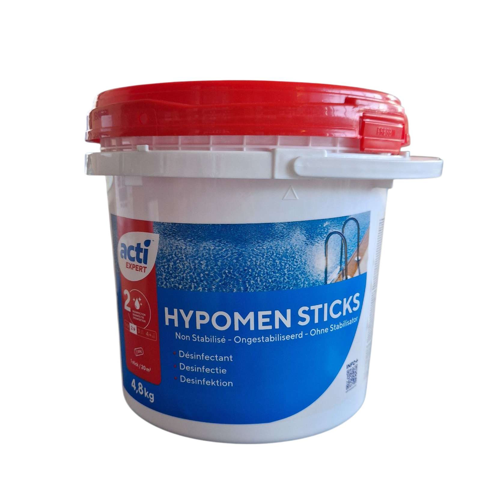 Acti Hypomen Chloor Sticks 300g - 4,8kg