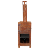 Fancy Flames Terraskachel & Pizzaoven roest incl. Pizzasteen