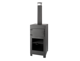 Fancy Flames Terraskachel met Pizzaoven Zwart incl. Pizzasteen 