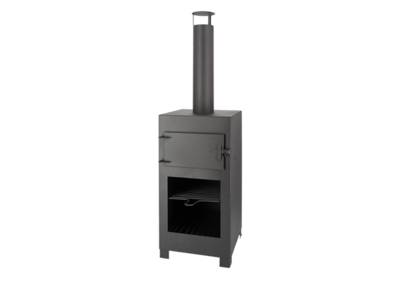 Fancy Flames Terraskachel met Pizzaoven Zwart incl. Pizzasteen 